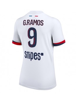 Billige Paris Saint-Germain Goncalo Ramos #9 Bortedrakt Dame 2025-26 Kortermet